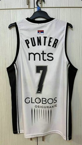 7 Punter Partizan Belgrade 2023-24 Basketball Jersey White